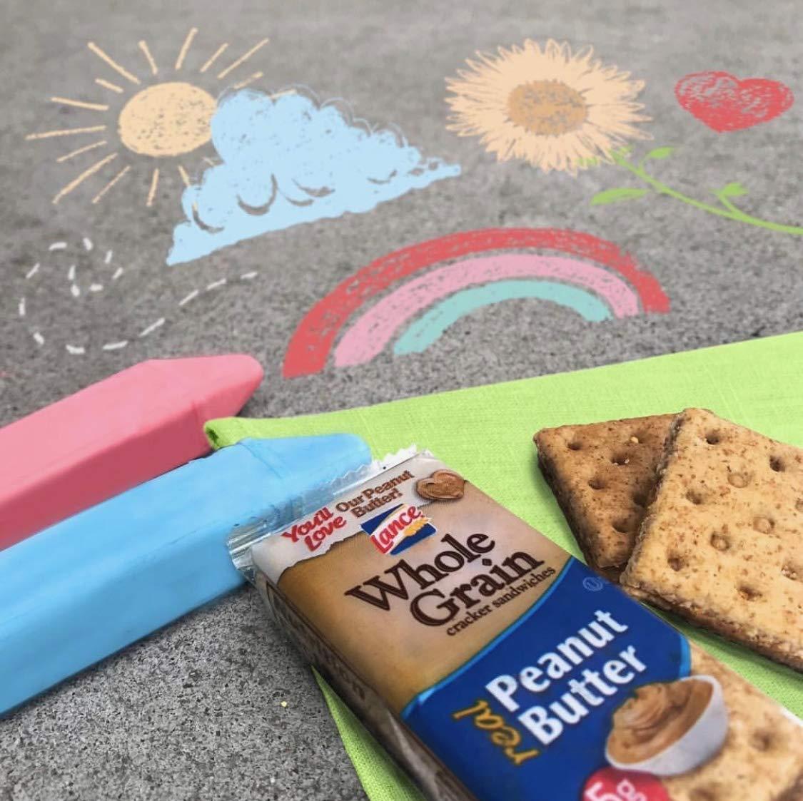 Lance Whole Grain Peanut Butter Crackers 3 Boxes of 8 Individual Packs