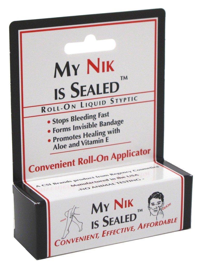 Nik Is Sealed RollOn Liquid Styptic (3 Pack) FastActing Solution for Razor Nicks and Cuts
