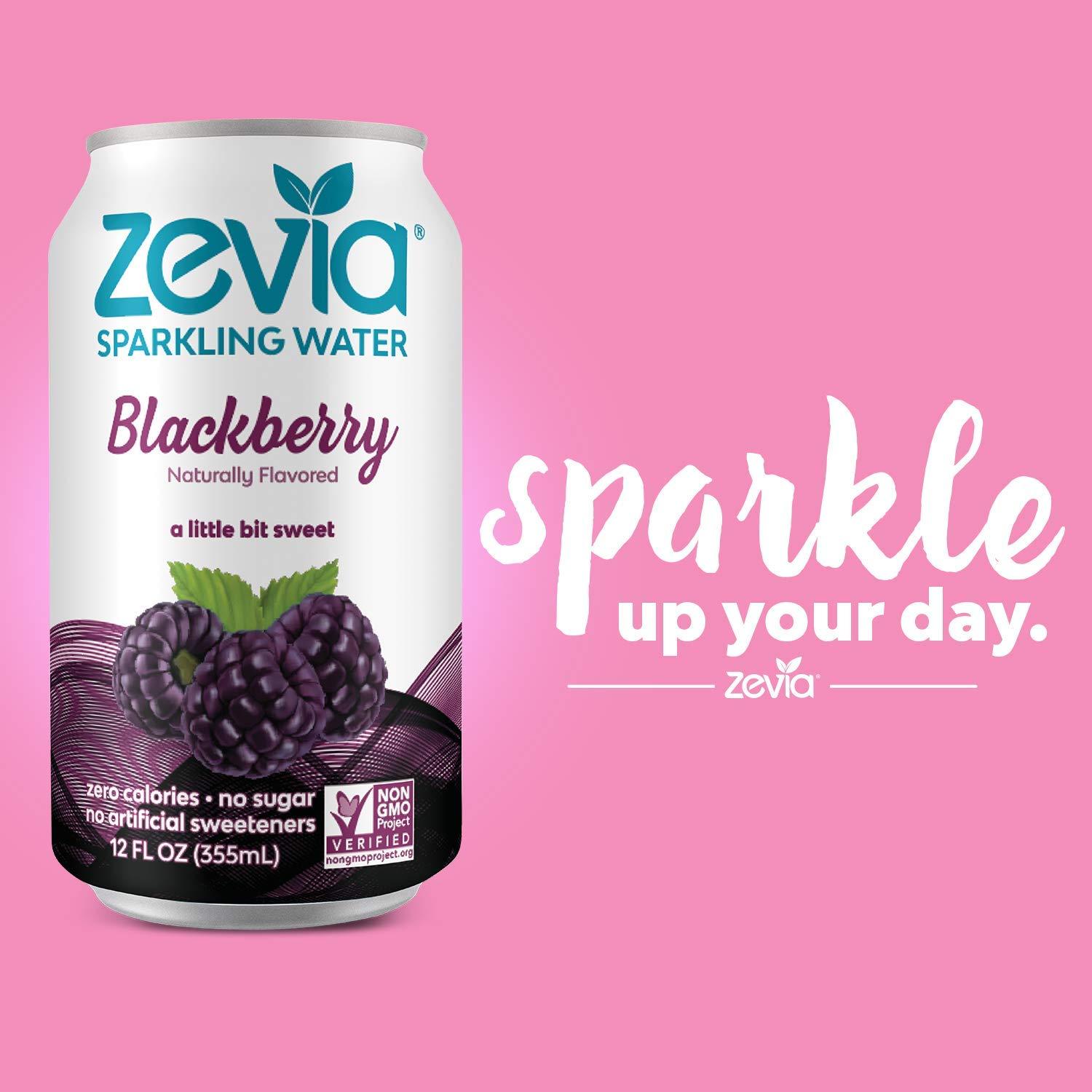 Zevia Sparkling Water Combo Pack 12 Ounce Cans (Pack Of 24)