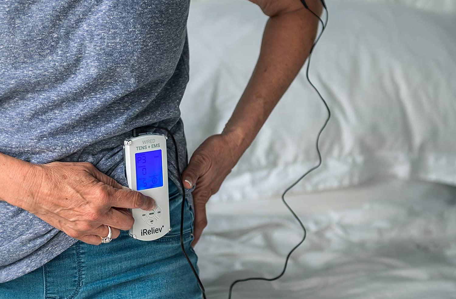 TENS Unit EMS Muscle Stimulator by iReliev Comes with 14 Therapy Modes