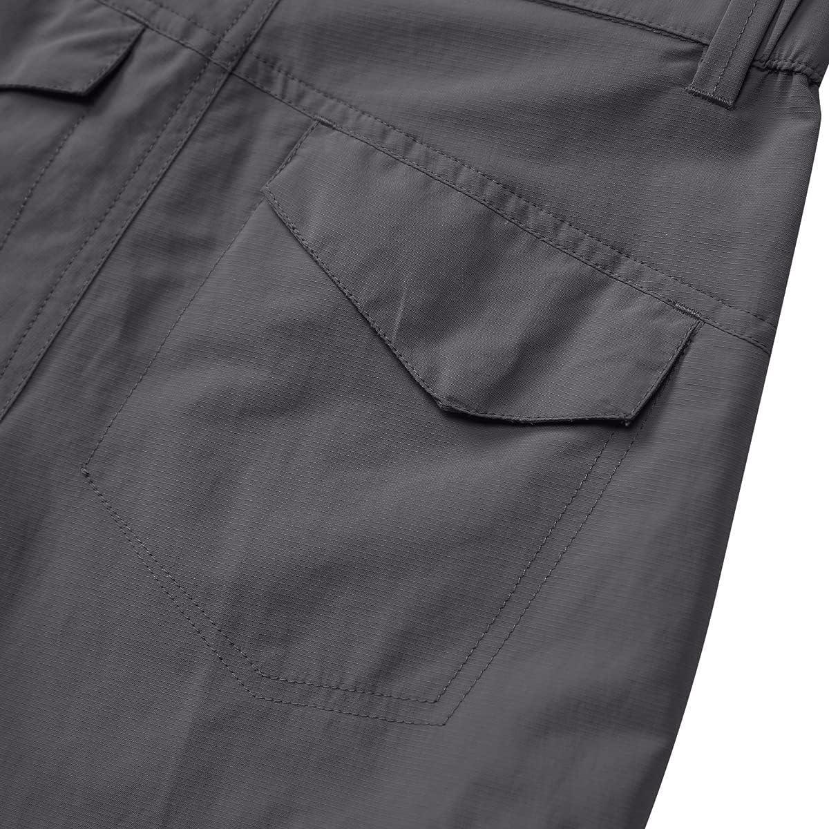 Asfixiado Boys Cargo Pants, Kids' Casual Outdoor Quick Dry Waterproof  Hiking Climbing Convertible Trousers 9035 #Grey 6-7 Years