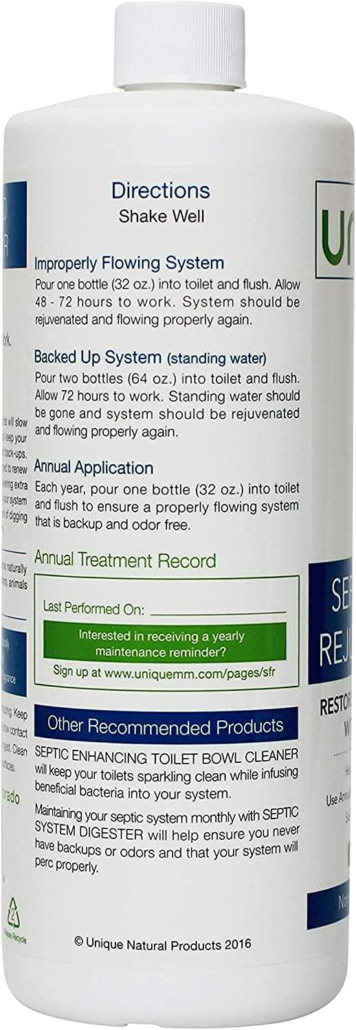 Septic Field Rejuvenator 32oz Emergency Bacteria Treatment for Septic