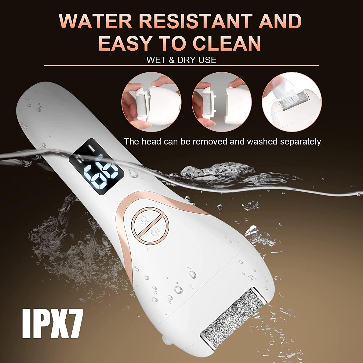 Electric Foot File Callus Remover for Feet, Rechargeable Pedicure Kit