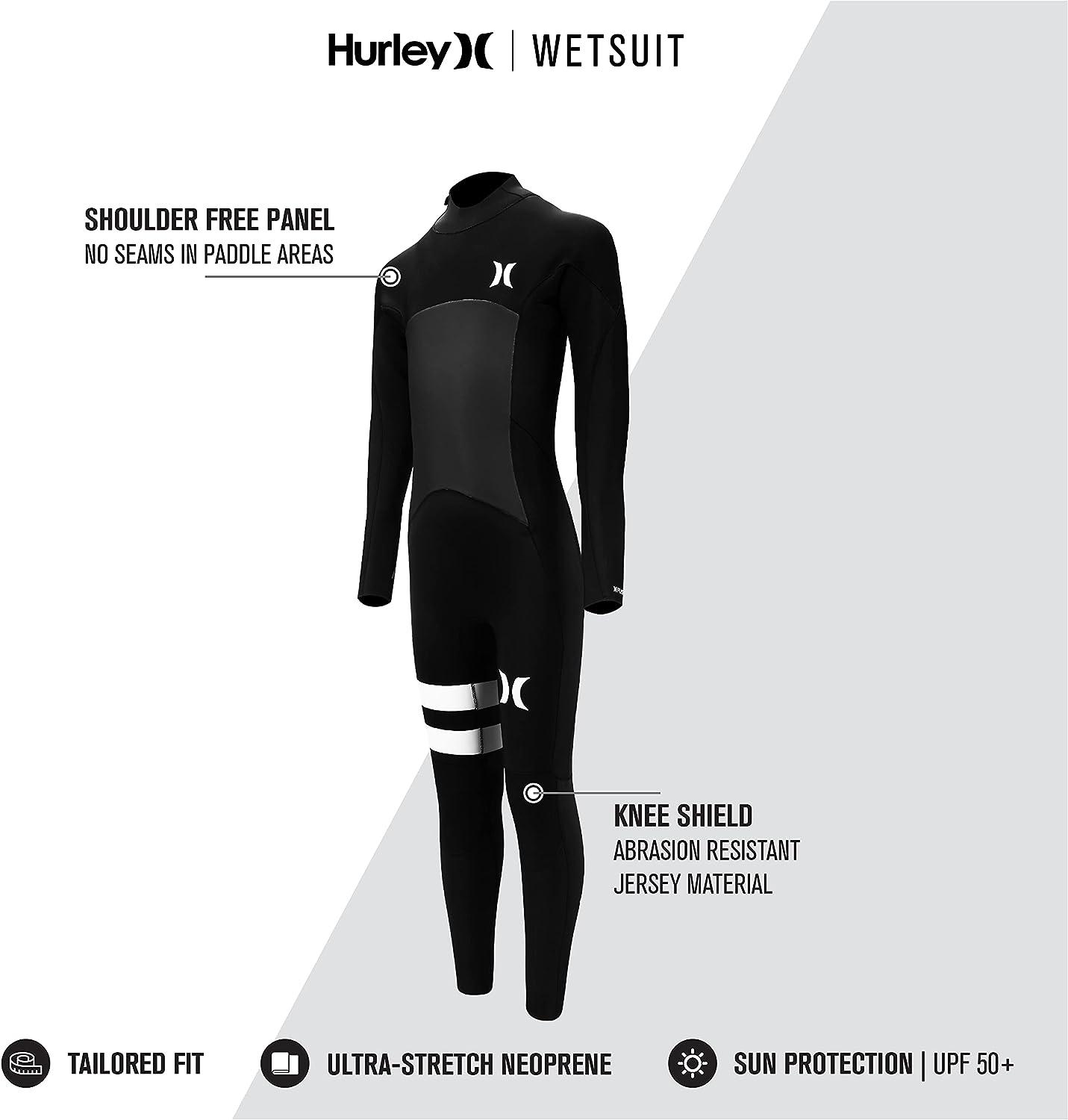 HURLEY 3/2MM FUSION 302 Back Zip FULLSUIT Long Sleeve