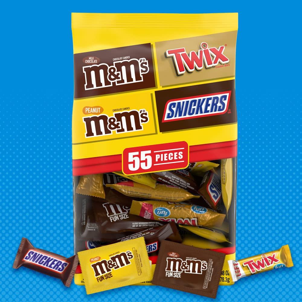 M&Ms Milk Chocolate Candies - Fun Size Treat Packs 