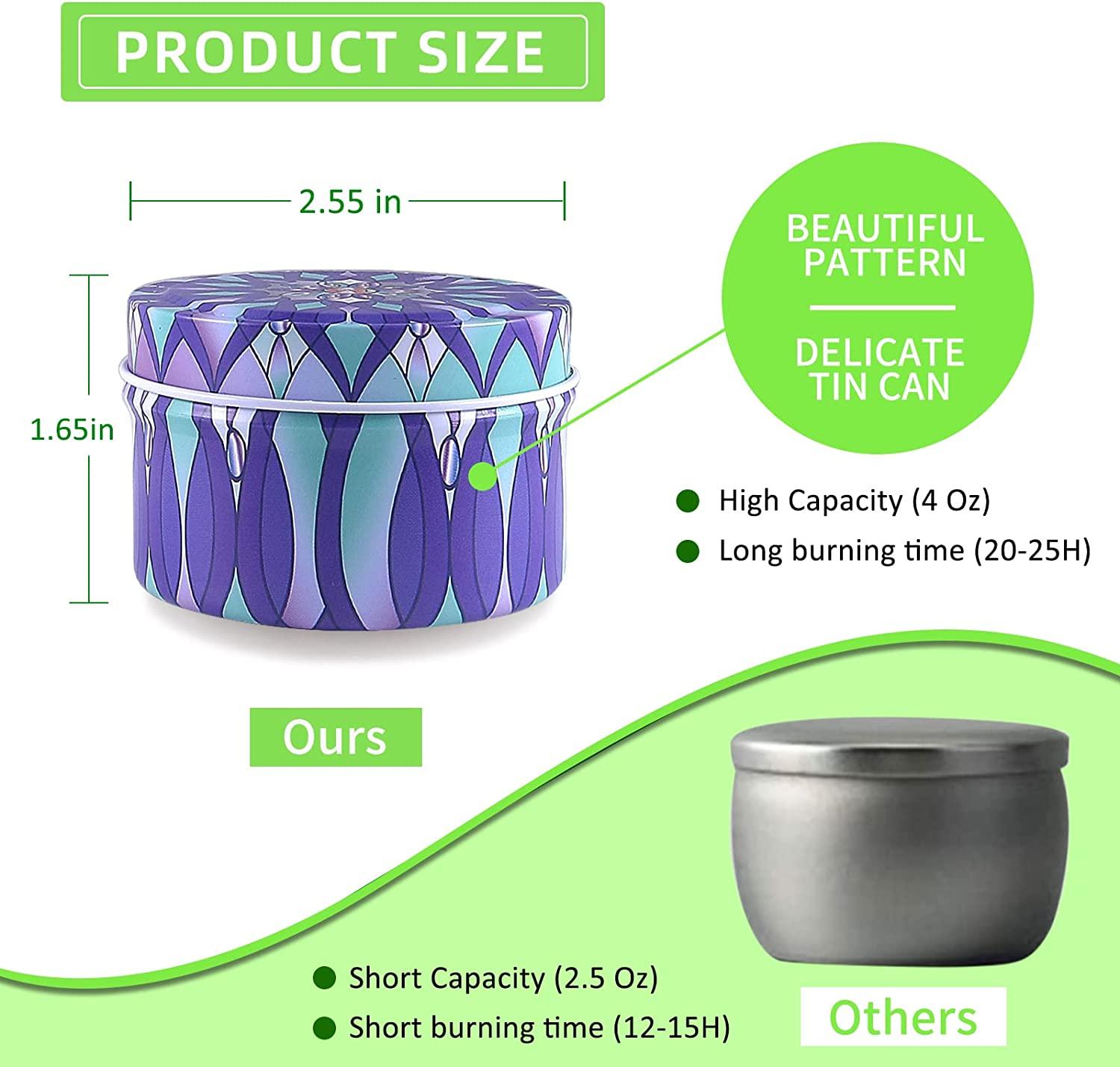 Scented Candles for Home Scented 7 Pack 4.4oz Natural Soy Candles