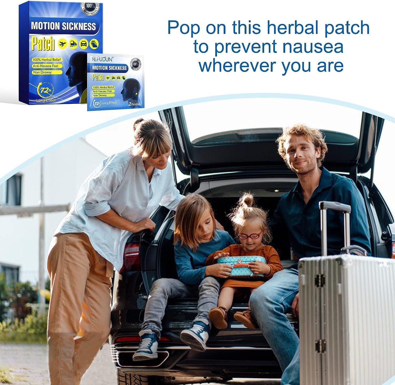 BERVEAL Motion Sickness Patch 72h Long Effect Works to Relieve