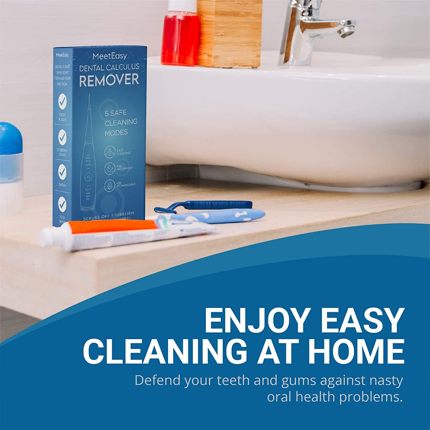 Meeteasy Dental Cleaner Tool Kit Dental Care for Adult 100 Proven Safe