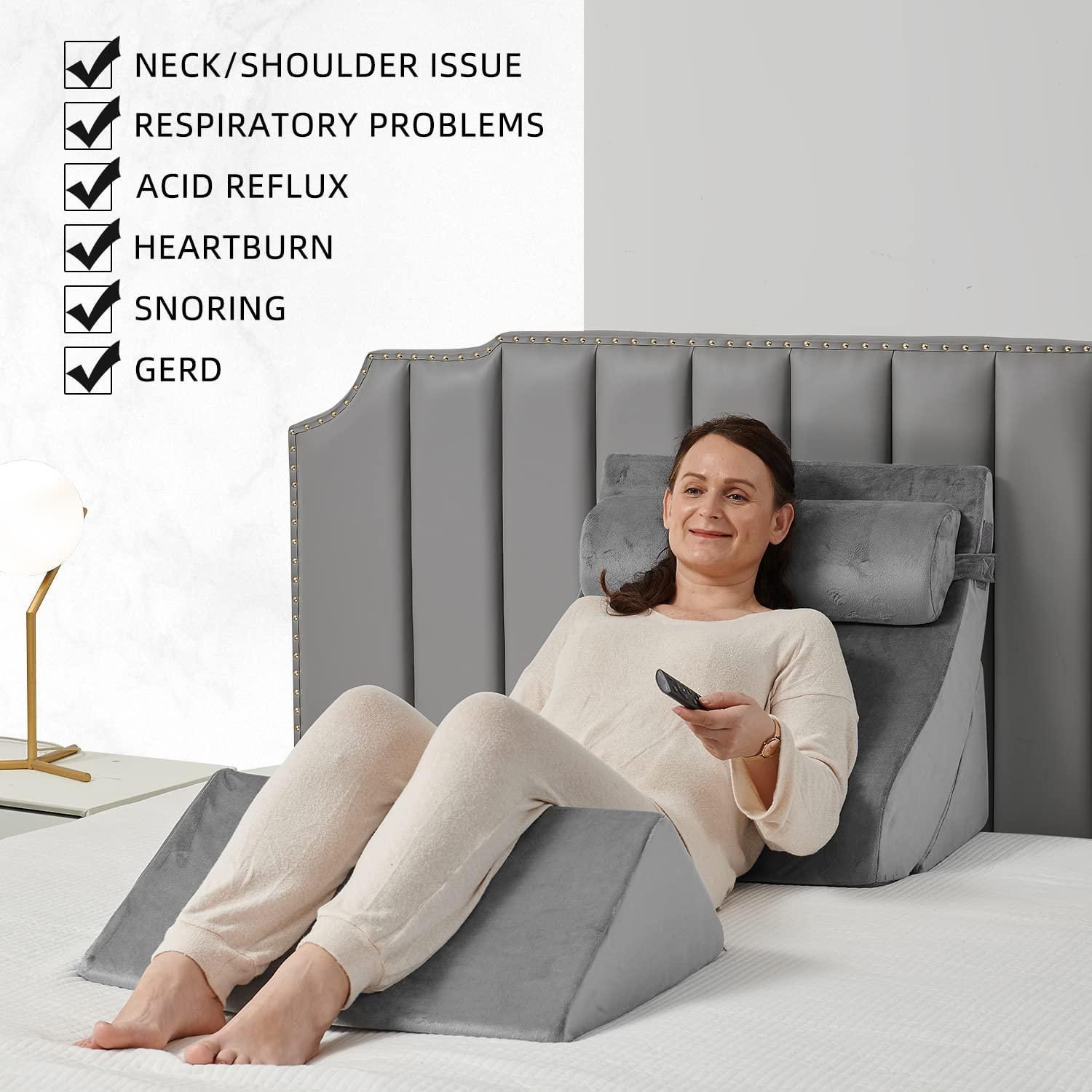 4PCS Axelrod Orthopedic Bed Wedge Pillow Set, Post Surgery Foam