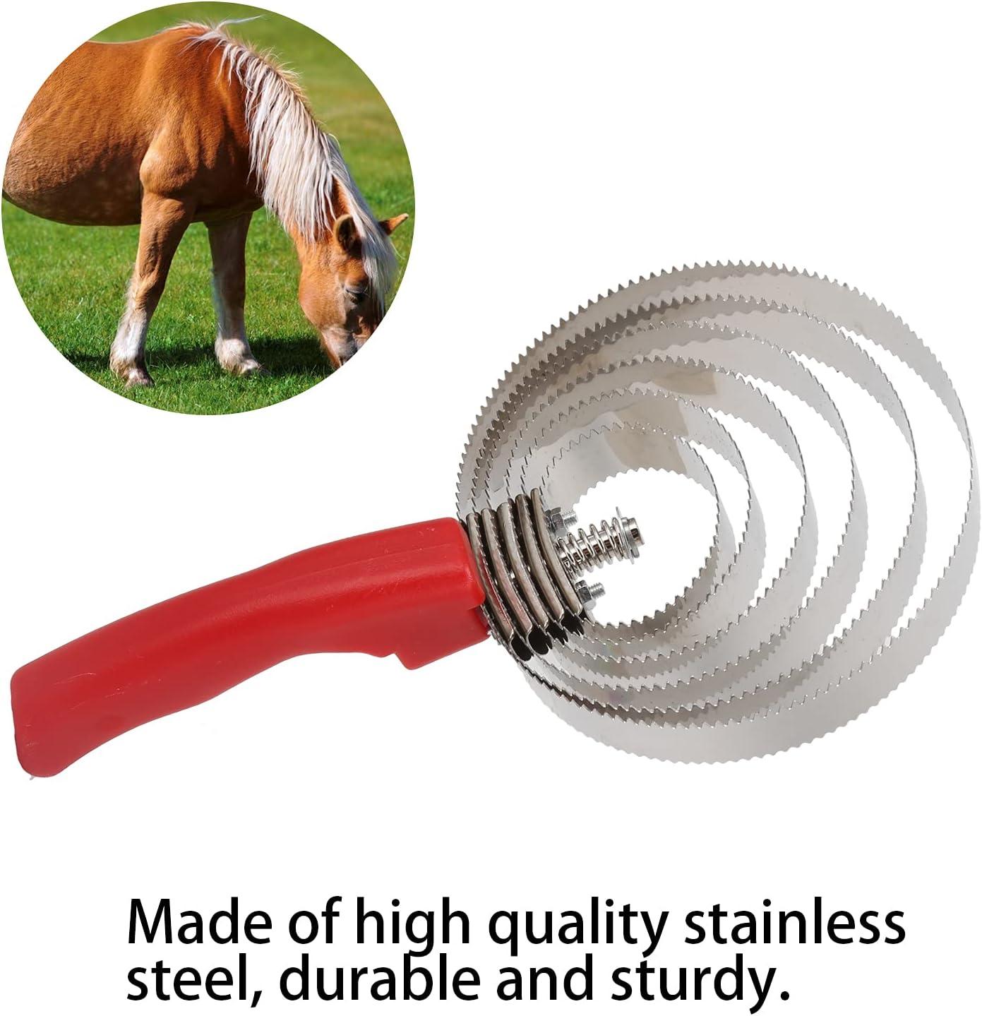 Horse Curry comb Stainless Steel Livestock Itching Brush Horse Shedding