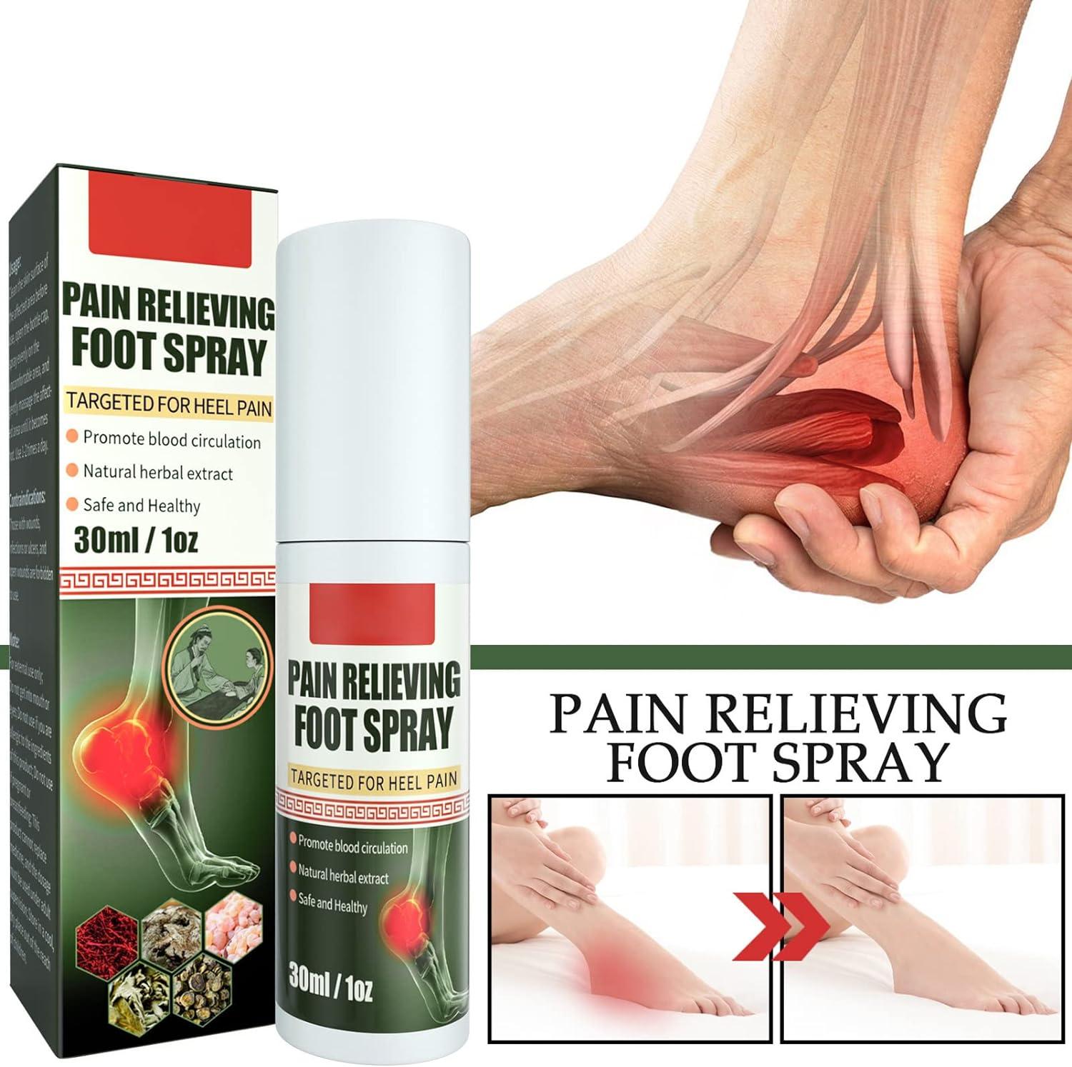 2pcs 30ml Foot Heel Pain Soreness Spray Foot Pain Relieving Spray Joint