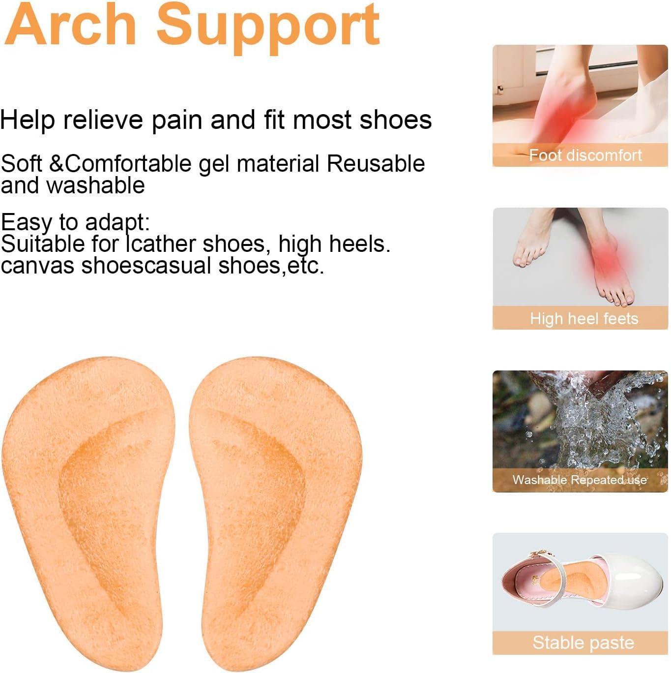 Pairs Gel Arch Support Insoles for Flat Feet Professional