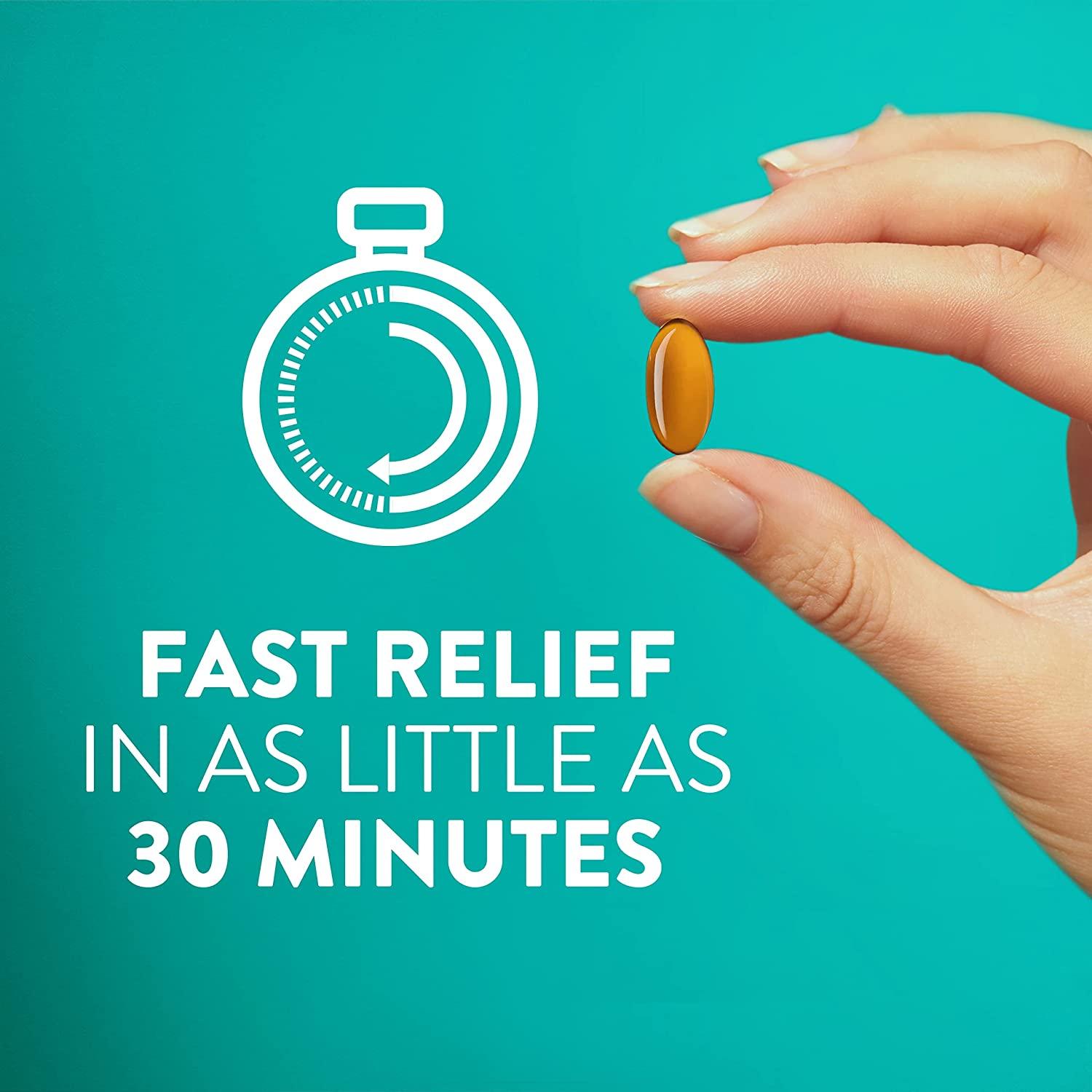 Vicks Sinex Severe LiquiCaps NonDrowsy Nasal Decongestant for Sinus Relief