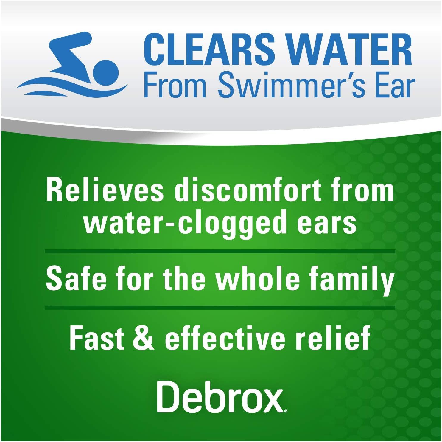 Debrox Swimmer's Ear Drying Drops 1 Fl Oz (Pack of 1) FastActing Relief for Adults & Kids