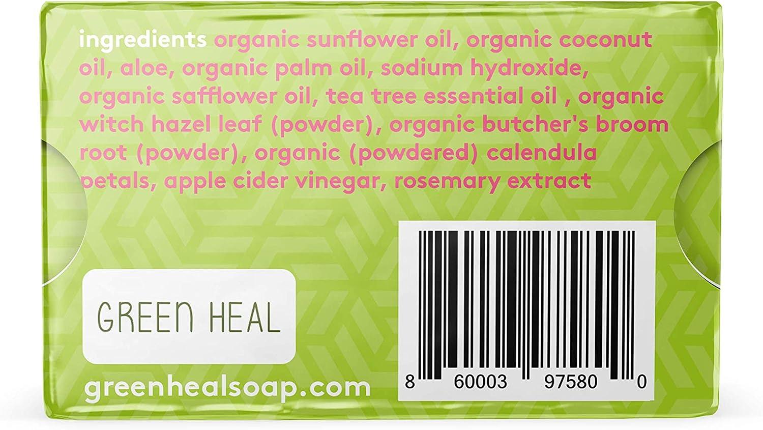 Green Heal All Natural Hemorrhoid Soap Made with Organic Ingredients