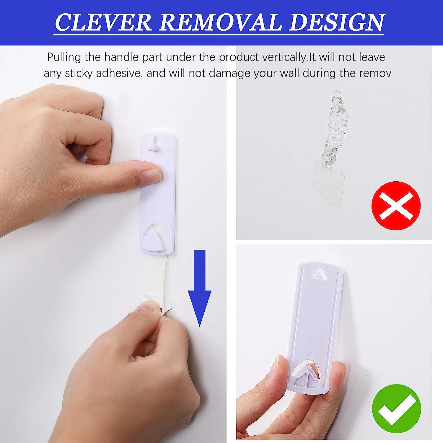 12Packs Adhesive Wall Hooks Heavy Duty Wall Hangers Without Nails Seamless  Scratch Hooks for Hanging Bathroom Kitchen Office - Walmart.com