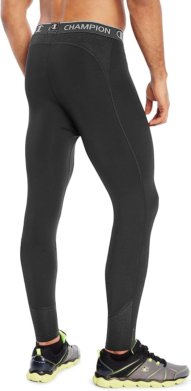 Champion Mens Compression Tights, Mens Moisture-Wicking Shorts, Mens  Athletic Shorts, 9 Inseam Large Black-407z98