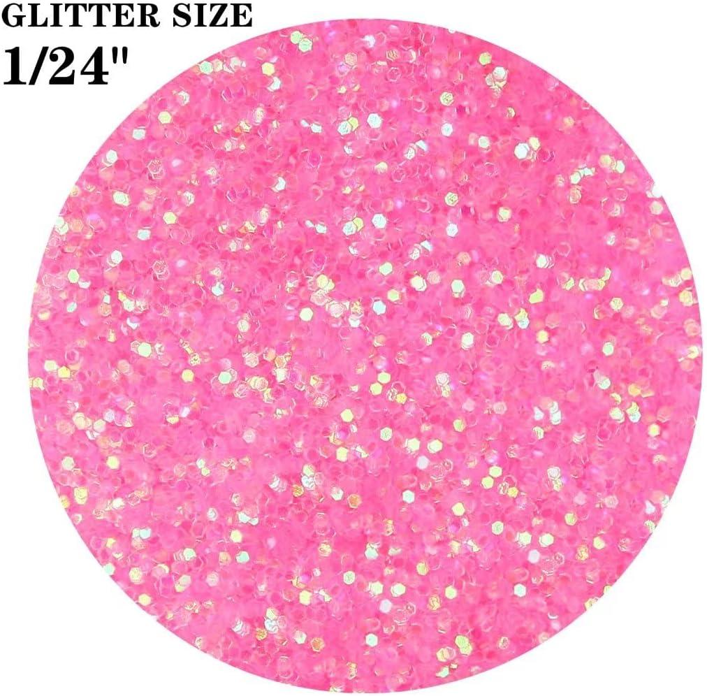 TORC Iridescent Hot Pink Chunky Glitter 4 OZ Glitter for Resin Crafts  Tumblers Cosmetic Makeup Nail Art Festival Decoration Iridescent Hot Pink 4  oz
