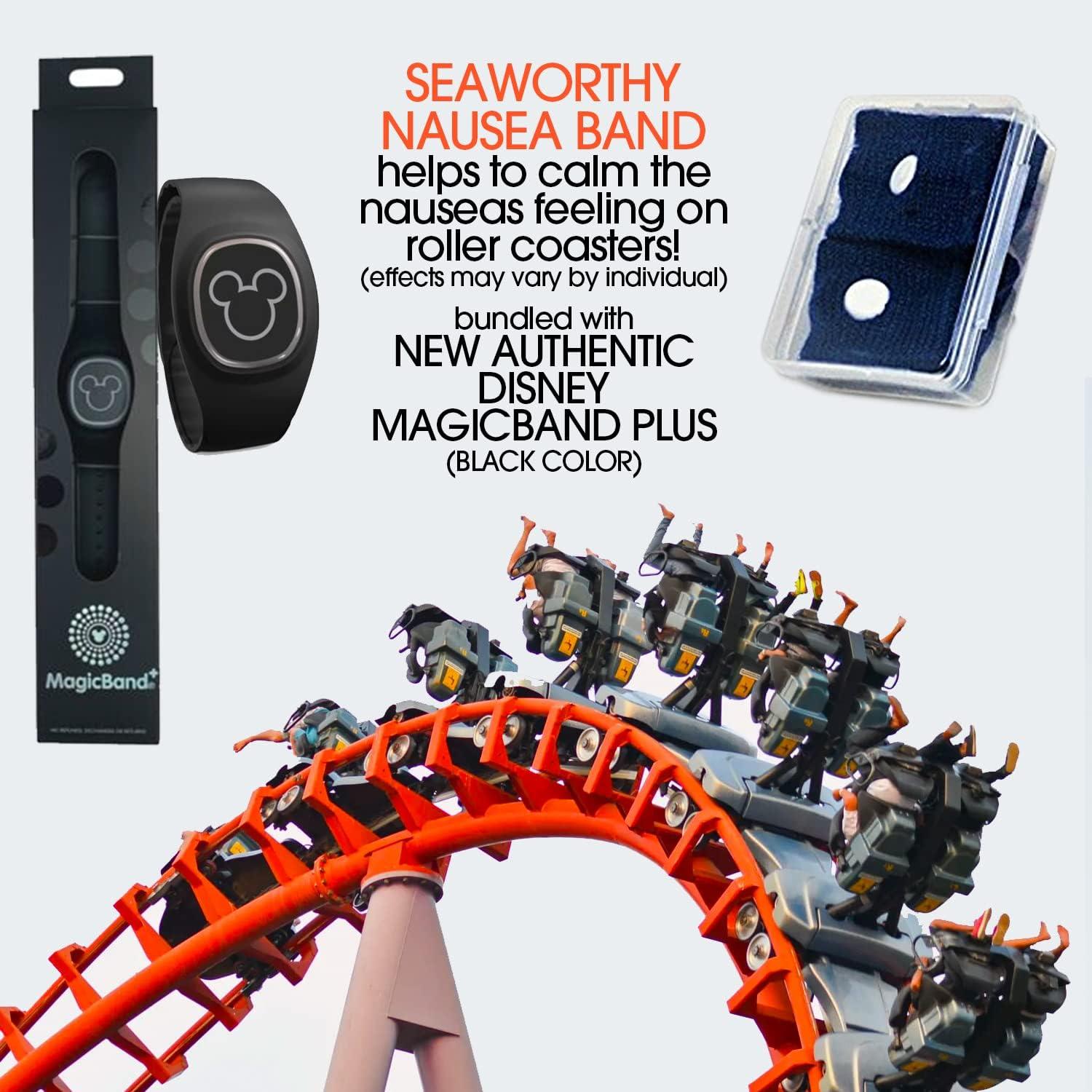 Disney Magicband Plus AntiNausea/Motion Sickness Bundle with Bonus Sea