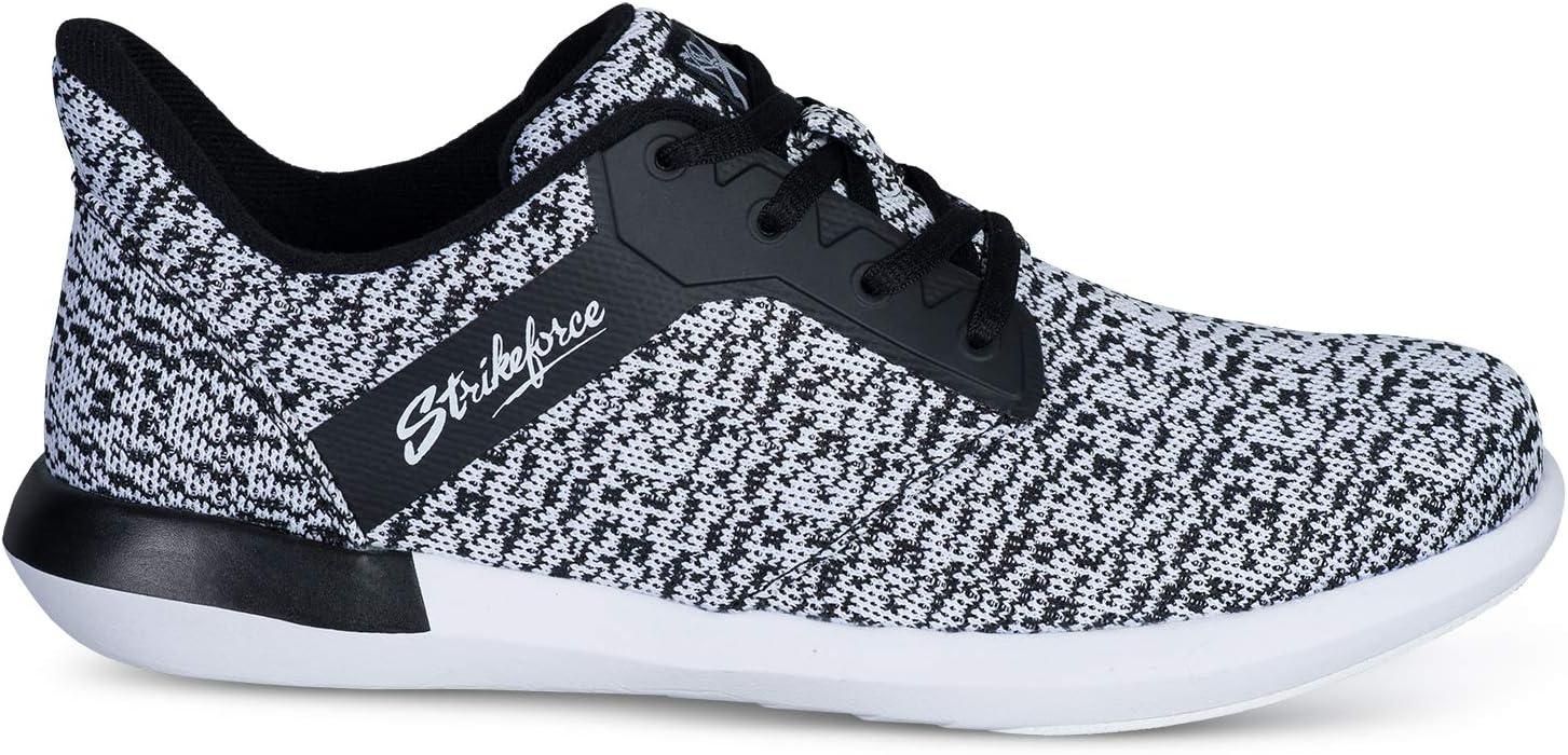 KR Strikeforce Flyer Mesh Black/Steel Men's Bowling Shoe with FlexSlide