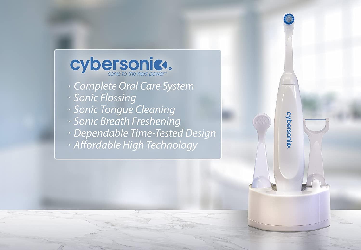 Cybersonic Classic Electric Toothbrush, Rechargable Power Toothbrush