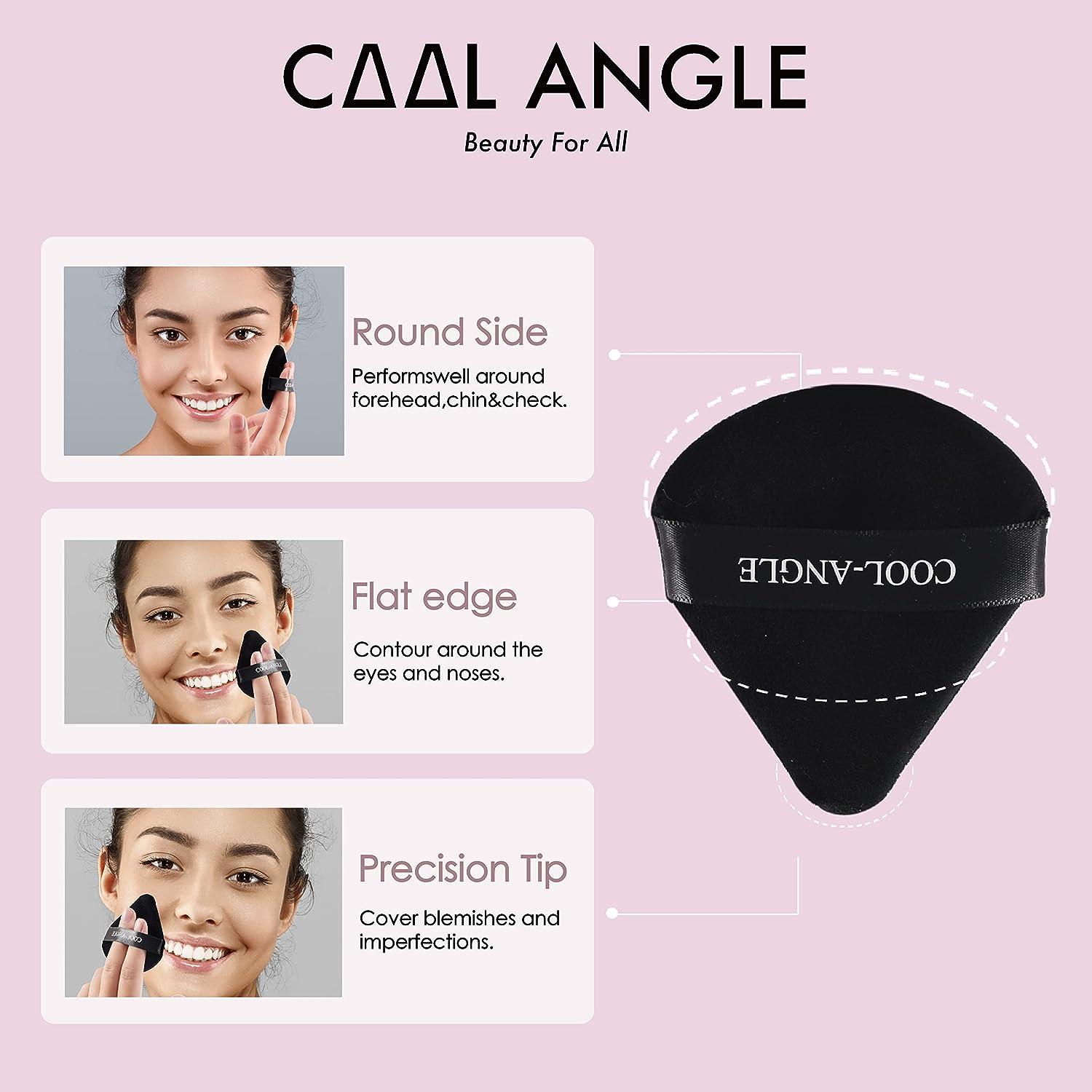 COOLANGLE 2Pcs Triangle Makeup Powder Puffs For Face Powder Flawless