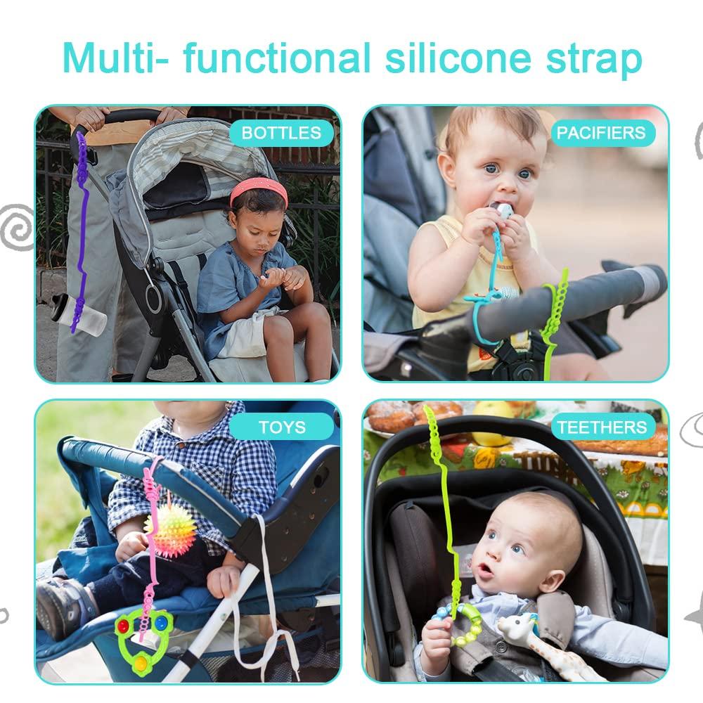 MORLIKE LIVING Silicone Baby Sippy Cup Holder Kids Bottle Strap Tether Leash  Toddler Extra Long Toy