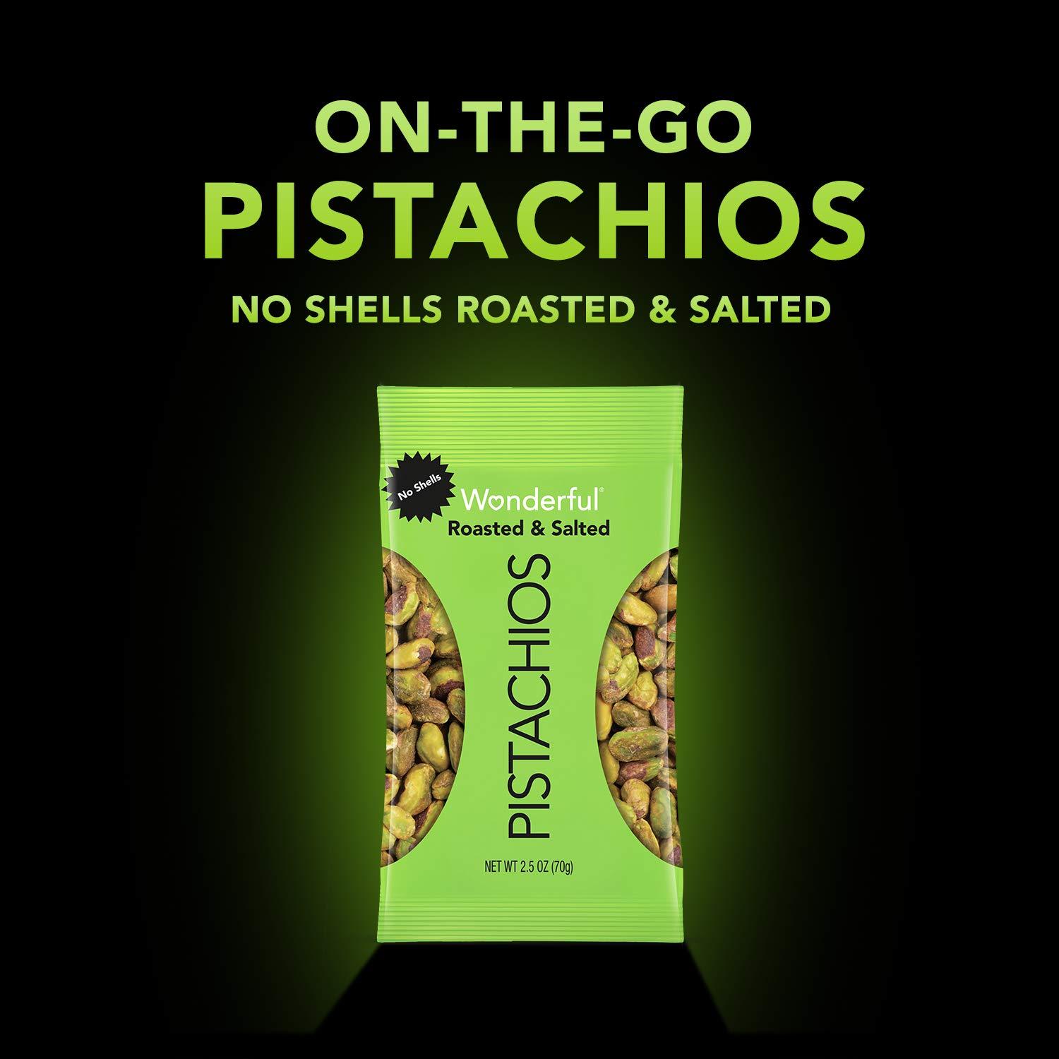 Wonderful Pistacchi Senza Guscio Gusto Sale Marino E Aceto, 155g - Snack Proteico E Senza Glutine