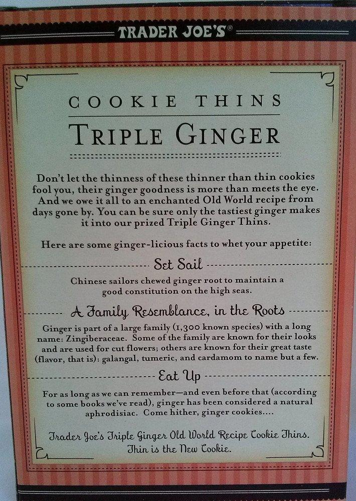 Trader Joe's Triple Ginger Snaps and Cookie Thins Triple Ginger Duo