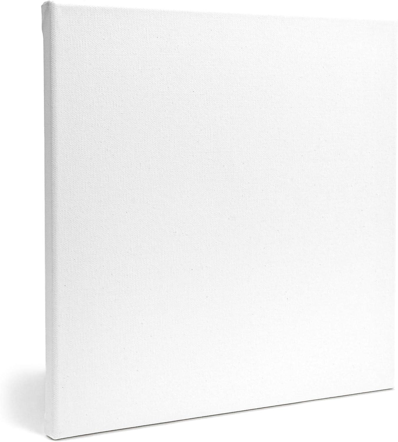 Large Stretched Canvas for Painting (12 x 12 in 8 Pack)