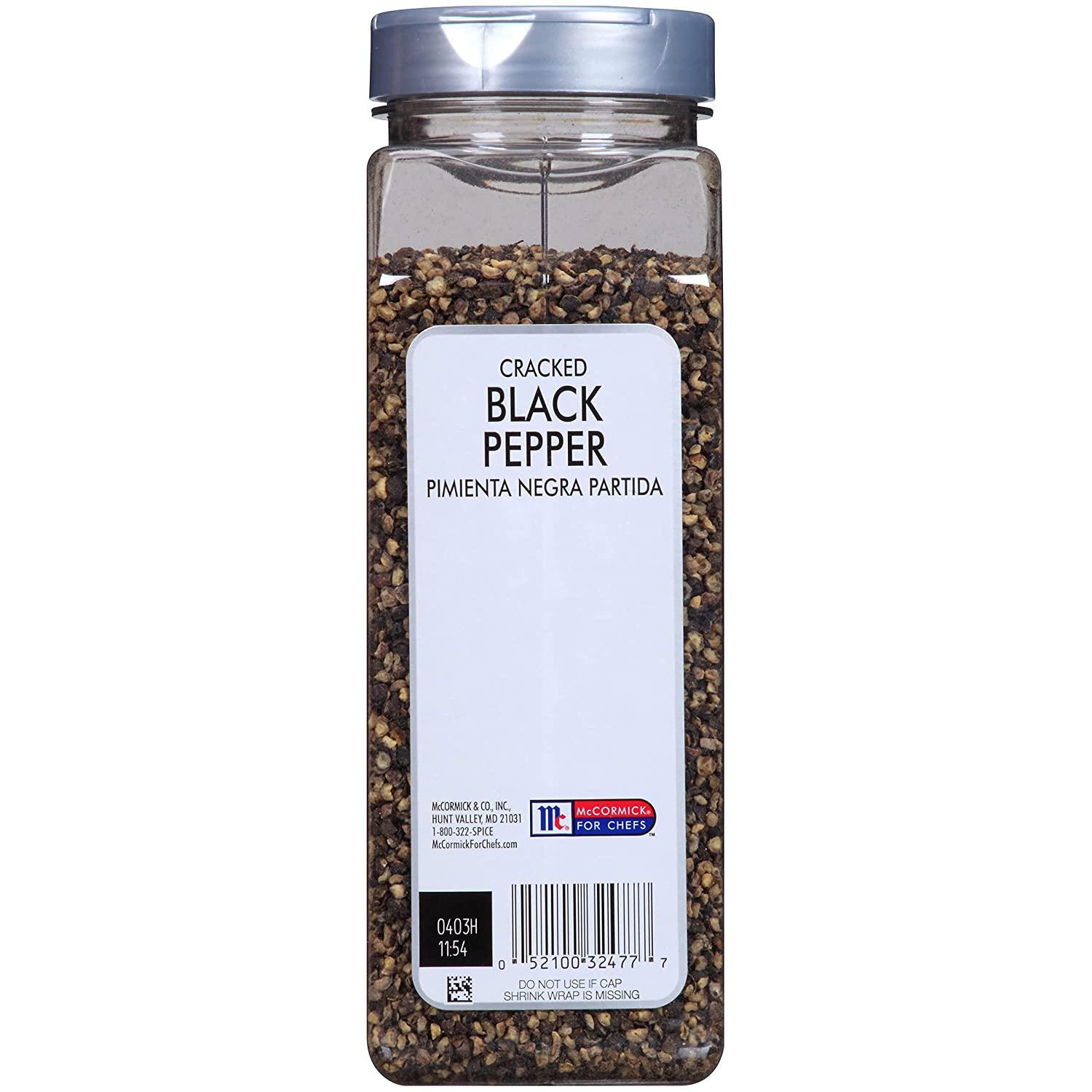 McCormick Culinary Cracked Black Pepper, 16 oz One 16 Ounce Container