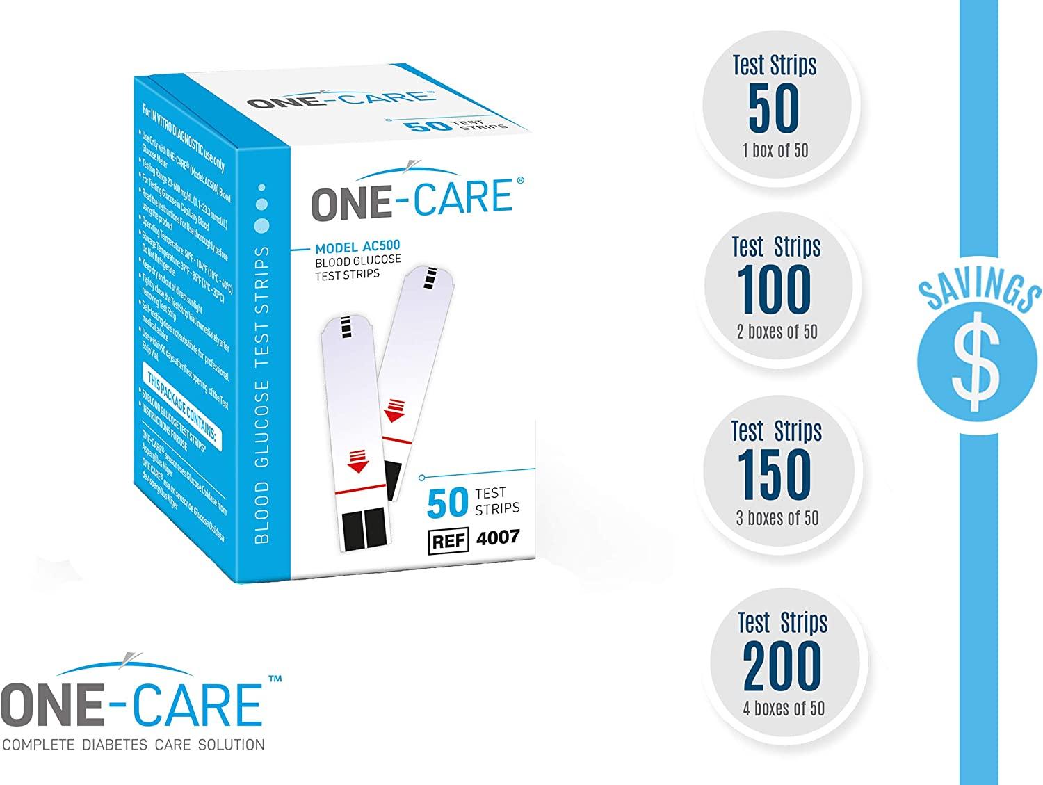 ONECARE Diabetes Testing Kit Blood Glucose Monitor System with Blood