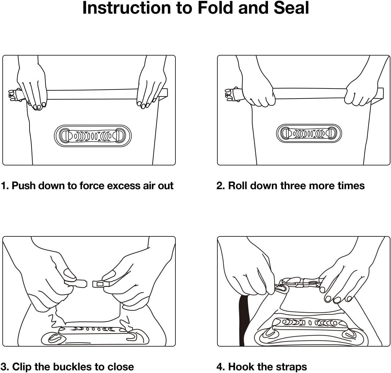Piscifun Dry Bag, Waterproof Floating Backpack 5L/10L/20L/30L/40L, with