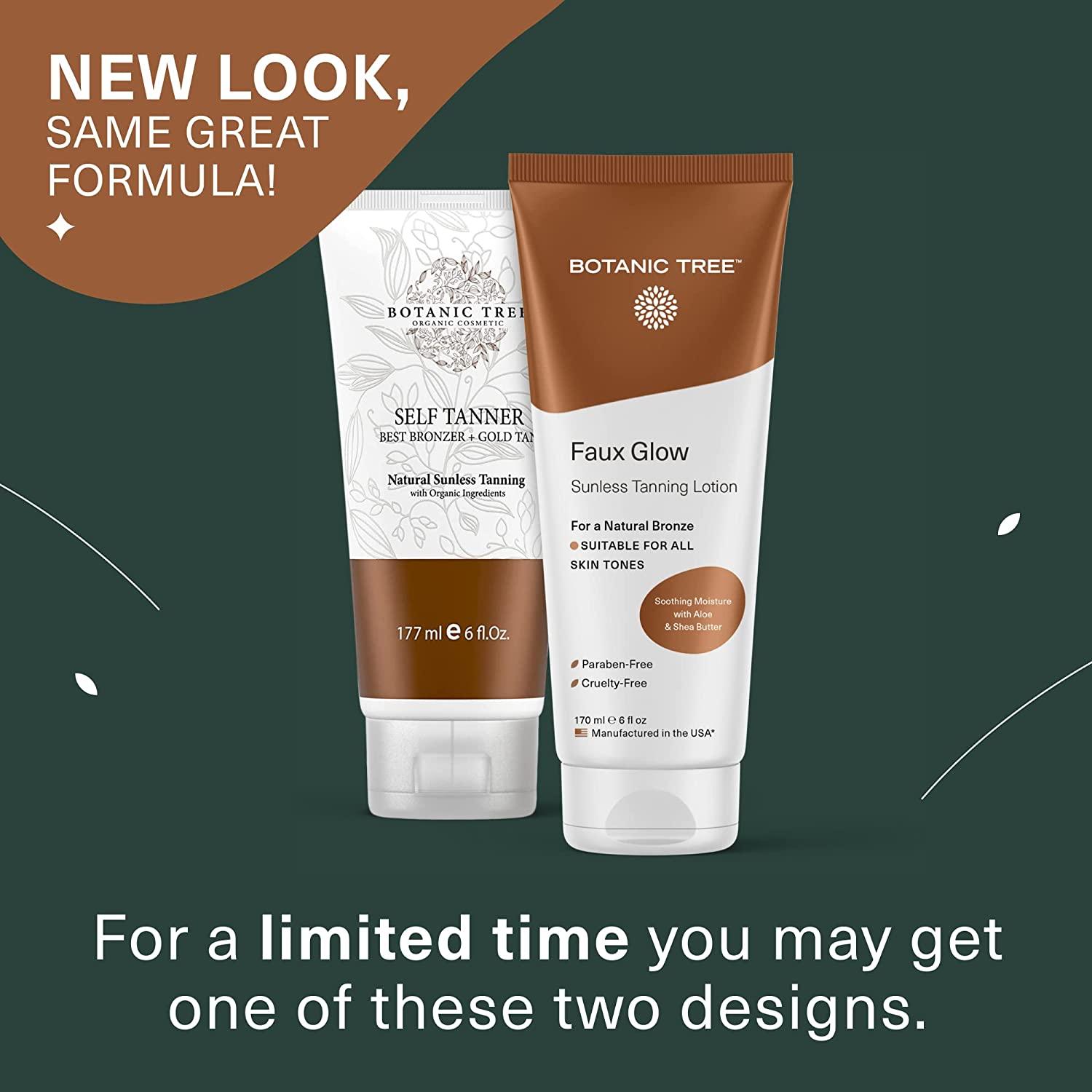 Botanic Tree Organic Self Tanner NaturalLooking Sunless Tanner for