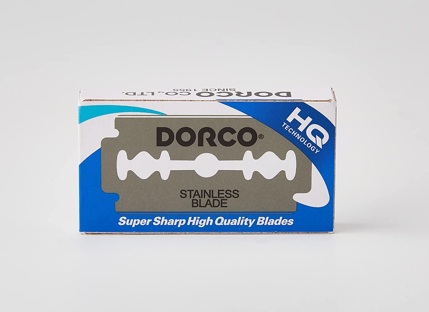 Dorco ST300 Platinum Extra Double Edge Razor Blades 100 Ct 100 Count