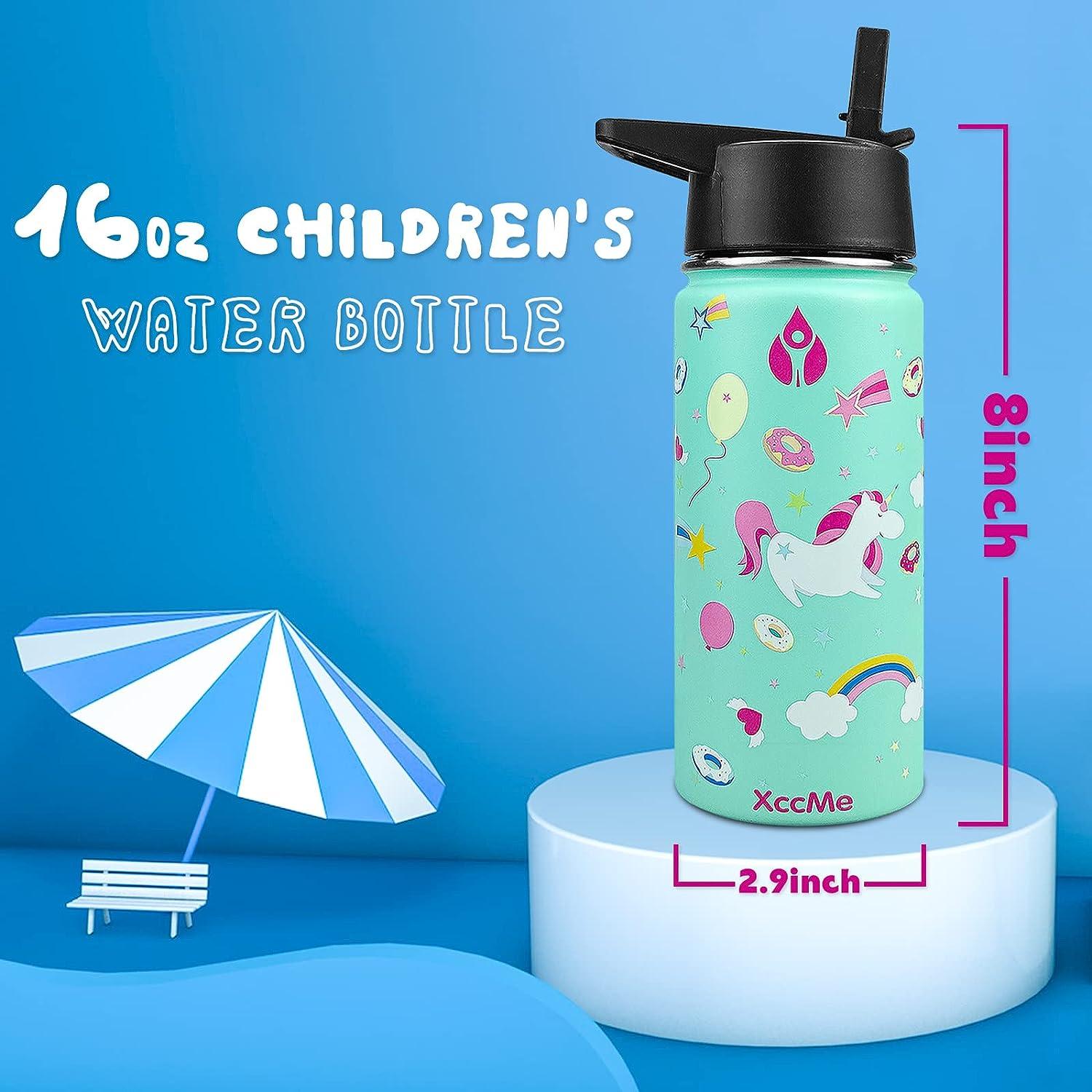 XccMe Kids Water Bottle Stainless Steel Kid Water Bottle 16oz Kids