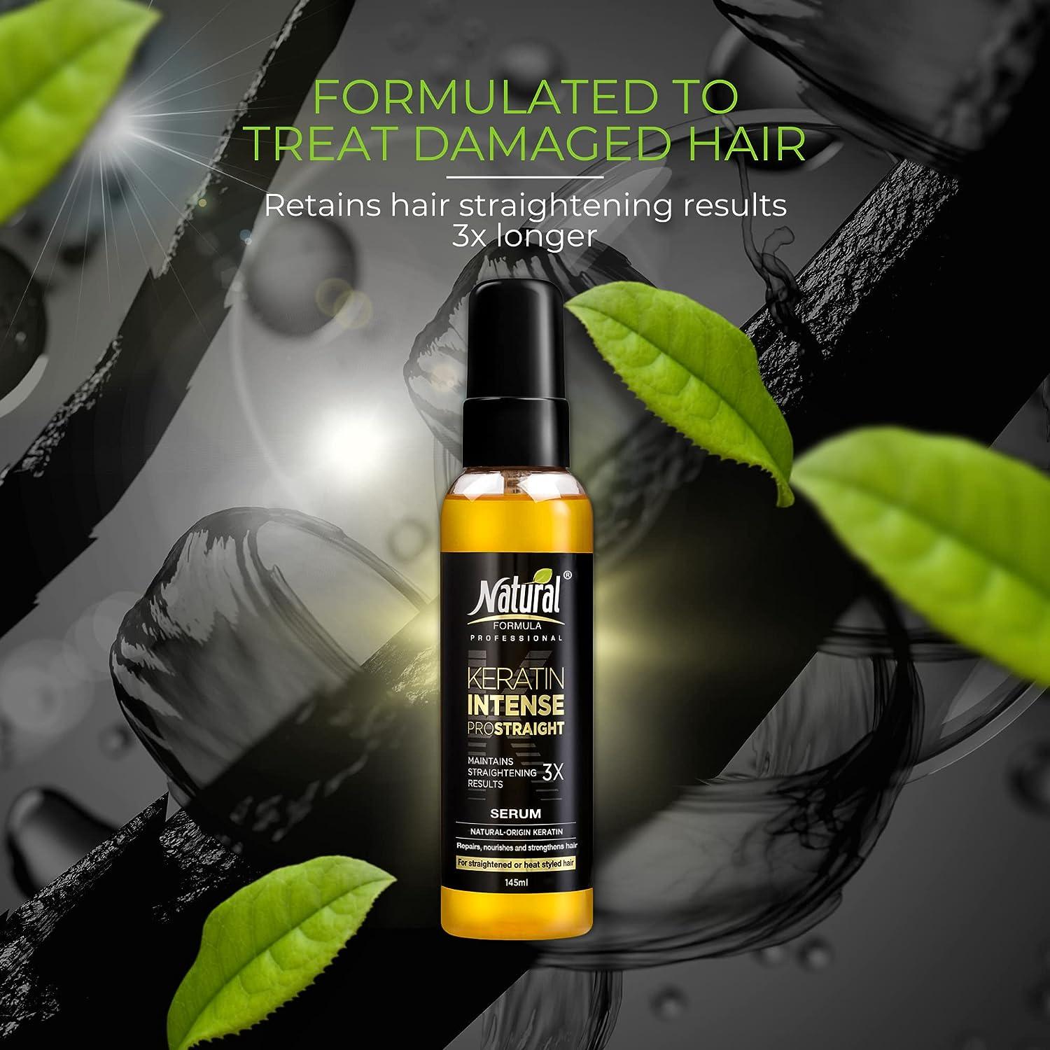 Natural FORMULA Keratin Intense Hair Serum Keratin Infused Dry Damaged