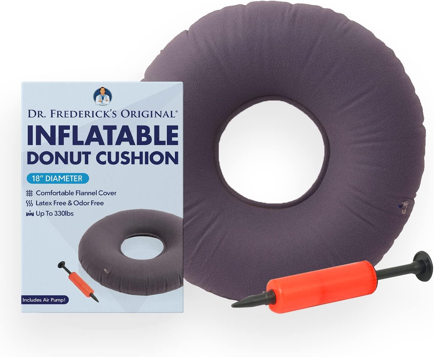 Dr. Frederick's Original 18 Inflatable Donut Pillow for Tailbone Pain