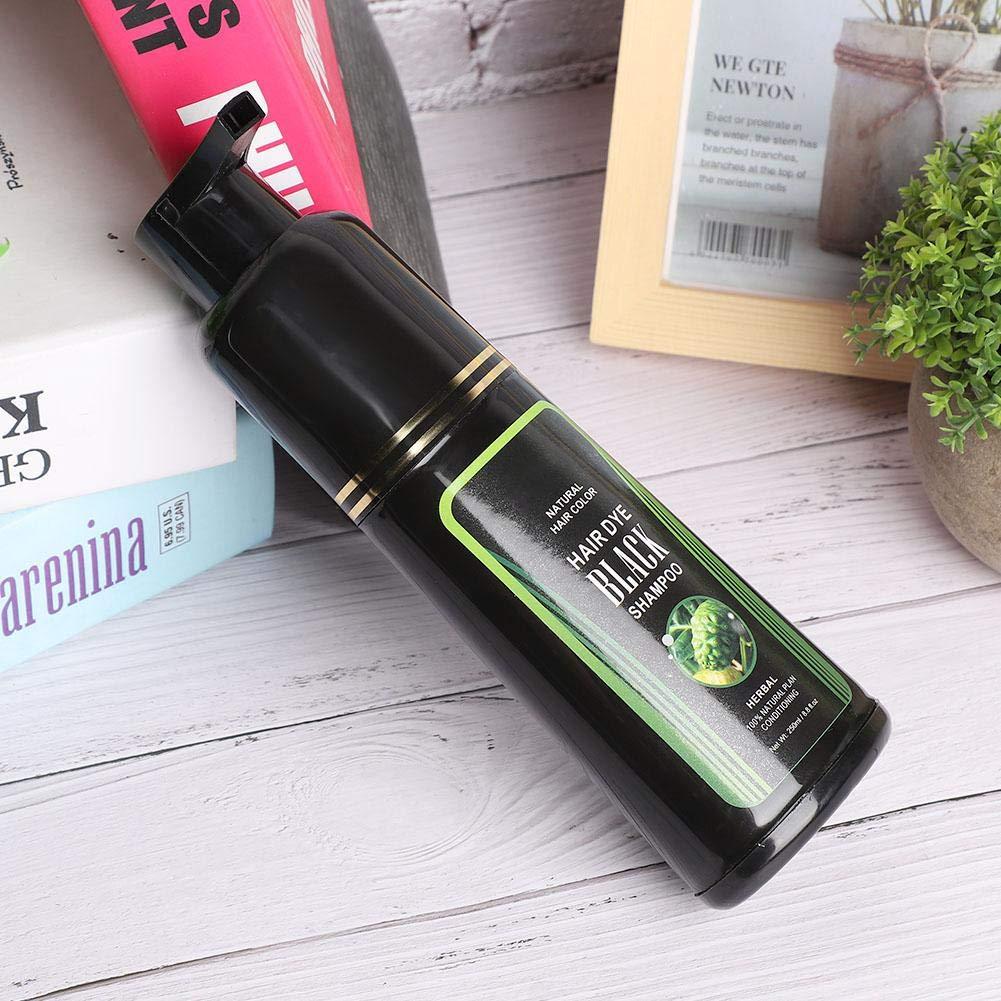 Natural Black Hair Shampoo, Good Applicability White Hair Removal Dye