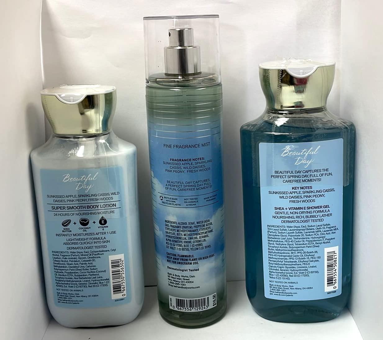 Bath & Body Works Beautiful Day Gift Set All New Daily Trio (FullSizes)