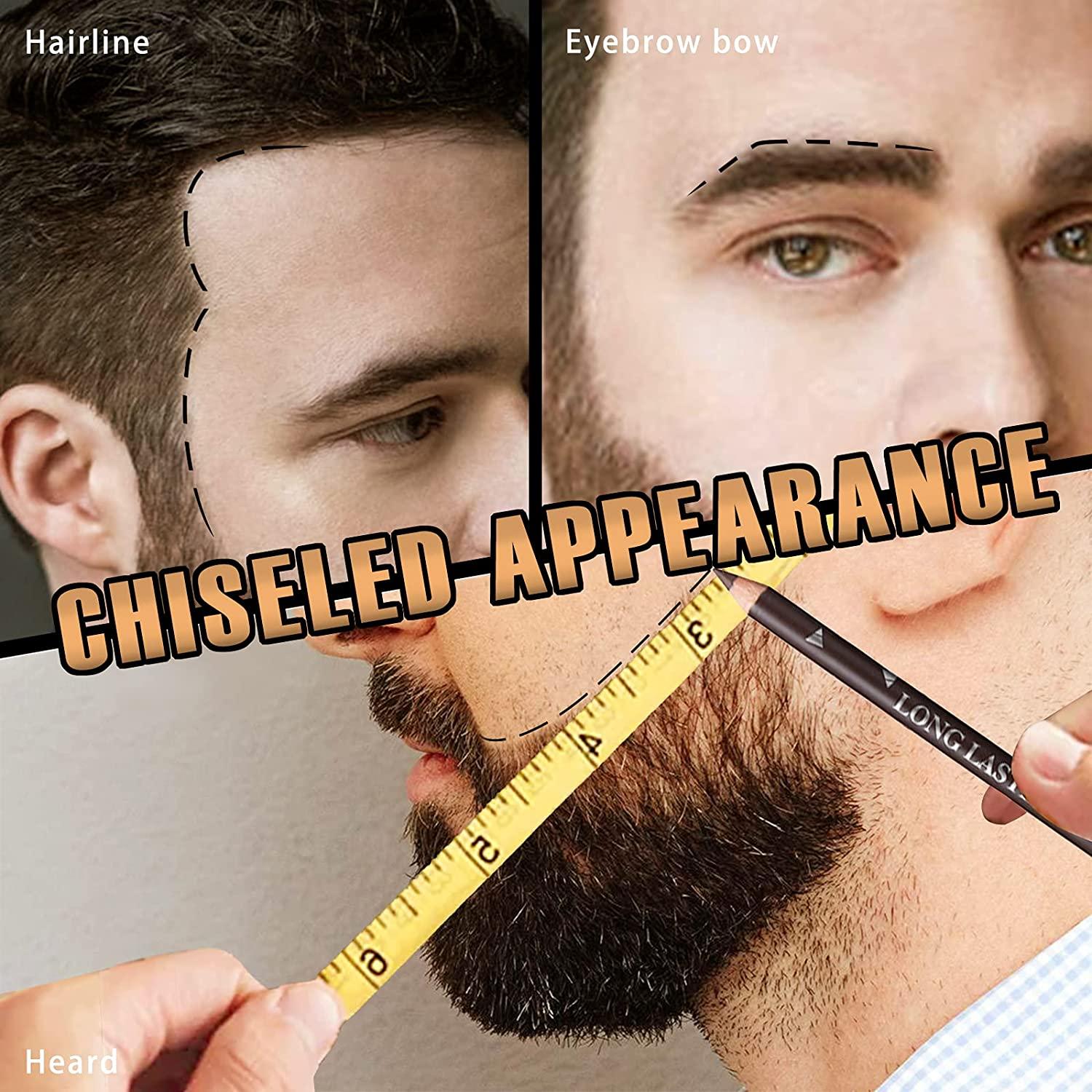 NewBang 12PCS Barber Pencil Hairline Pencils Beard Guide Beard Outliner