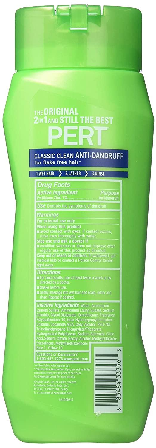 Pert Plus 2 in 1 Shampoo + Conditioner Dandruff Control 13.50 oz