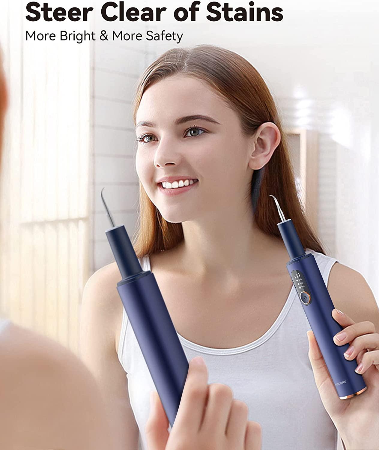 NICARE Teeth Cleaner Kit Navy Dental Tool for Effective Tooth Cleaning
