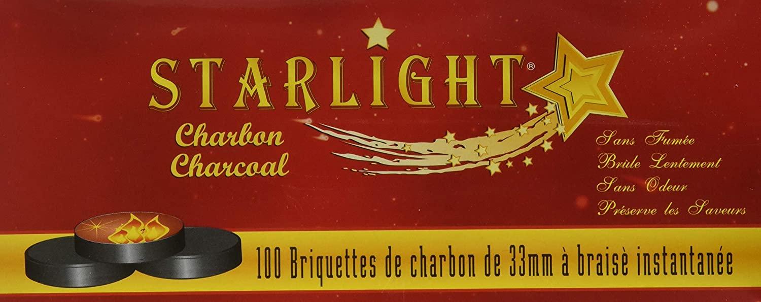 Starlight Charcoal, Box, 10 Rolls, 100 Tablets Black Buy Now
