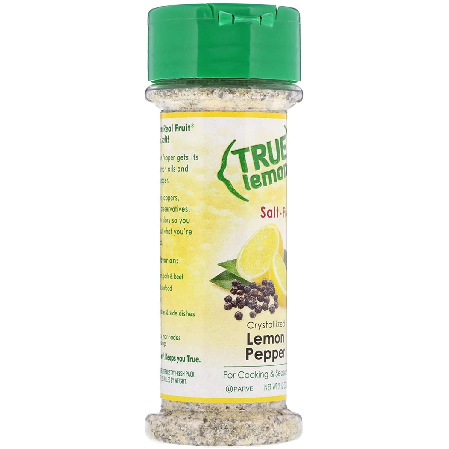 True Lemon Pepper Seasoning (2 pack) Natural Ingredients, No Salt
