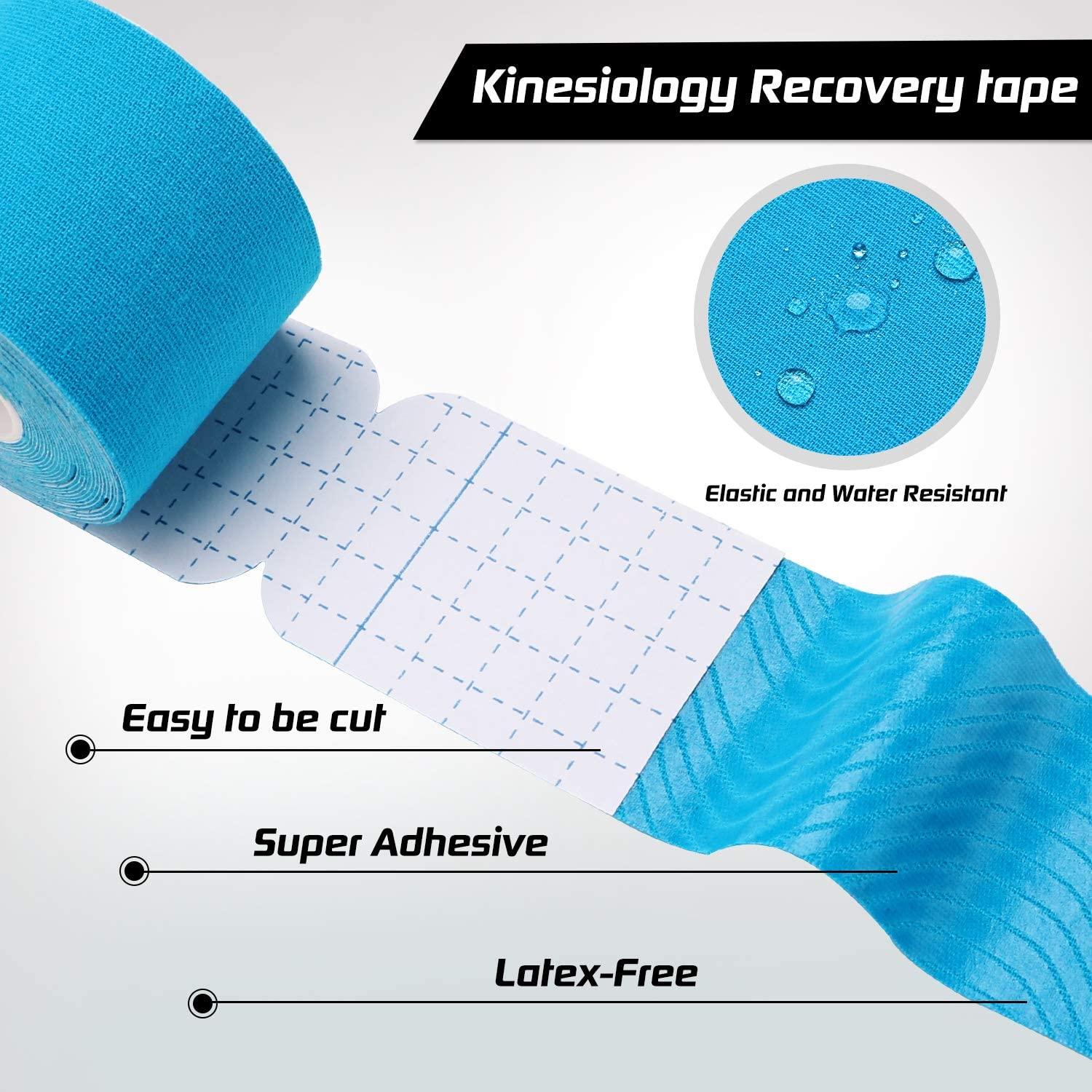 Kinesiology Tape Precut 2 Rolls PackAthletic Kinesiology Tape for