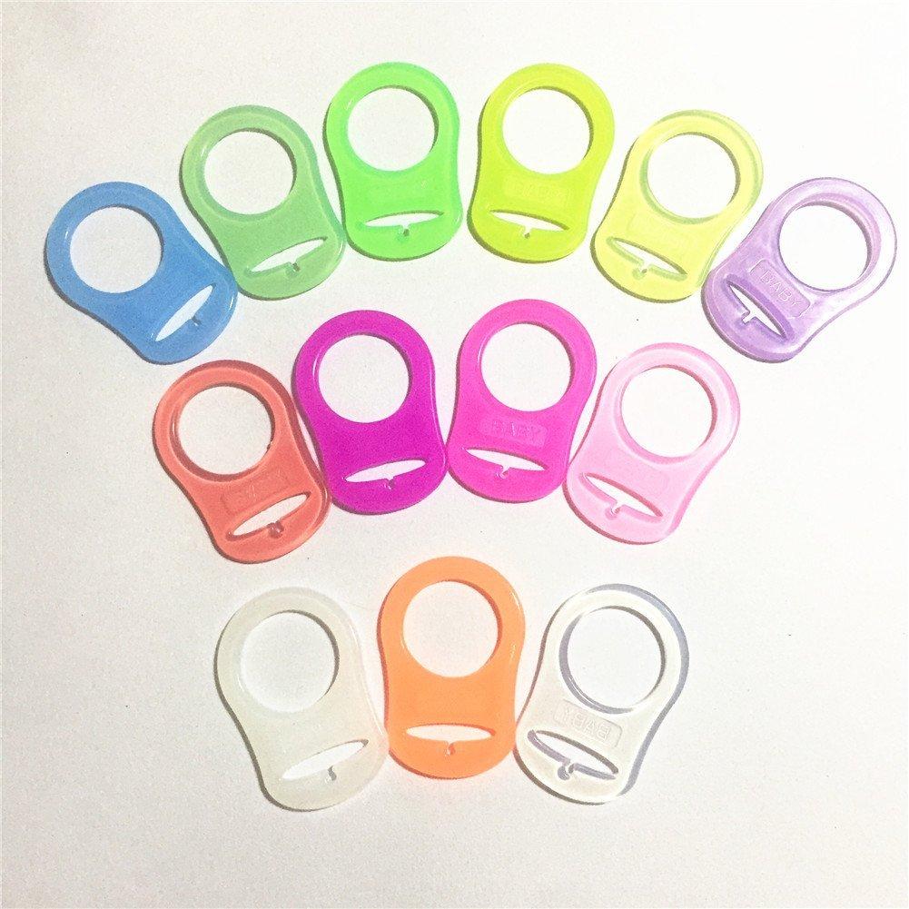 Silicone Pacifier Adapter | Transparent Pacifier Holder for Baby Chains ...