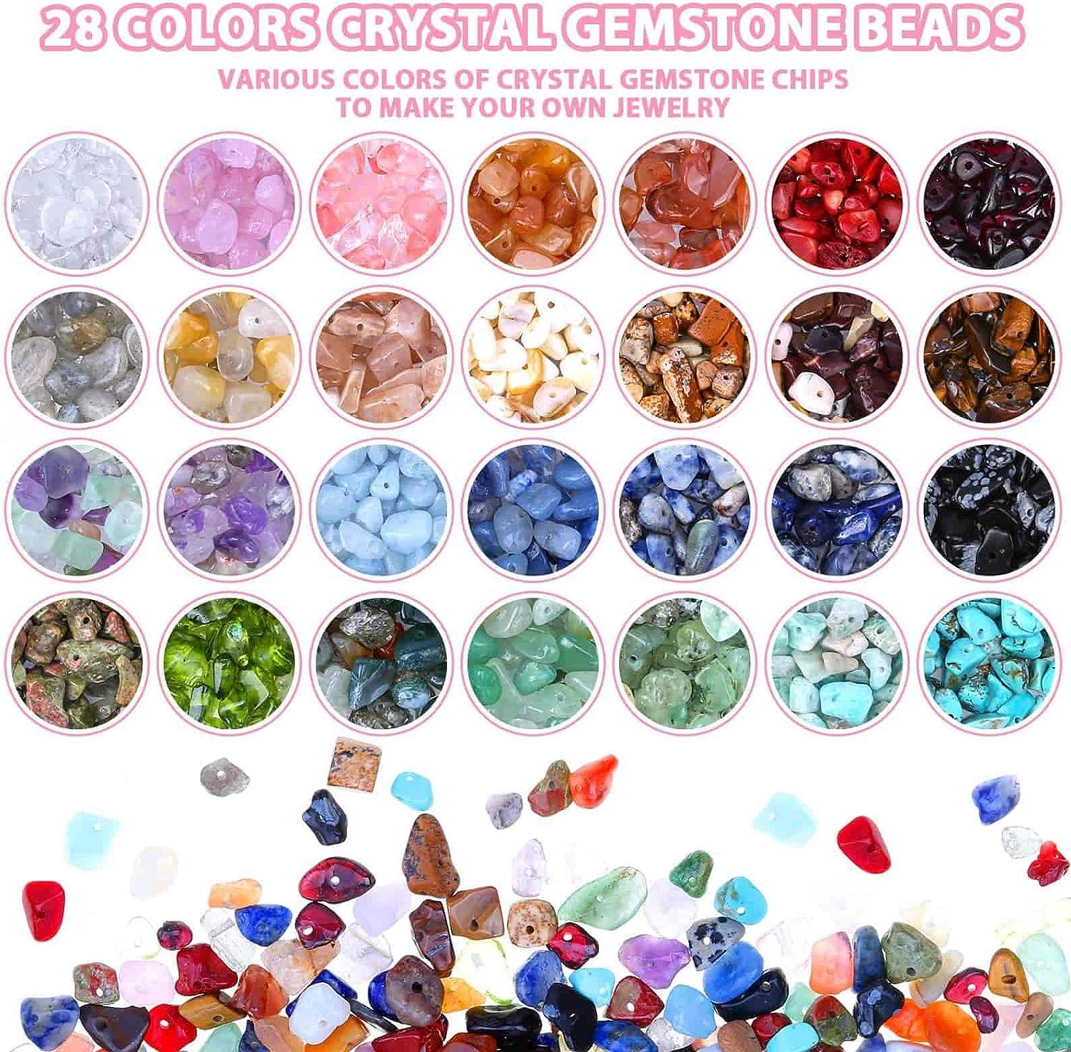 selizo Ring Making Kit with Crystal Beads 28 Colors Crystal Jewelry Making  Kit with Crystals Jewelry Wire Pliers and Earring Making Supplies for Jewelry  Making