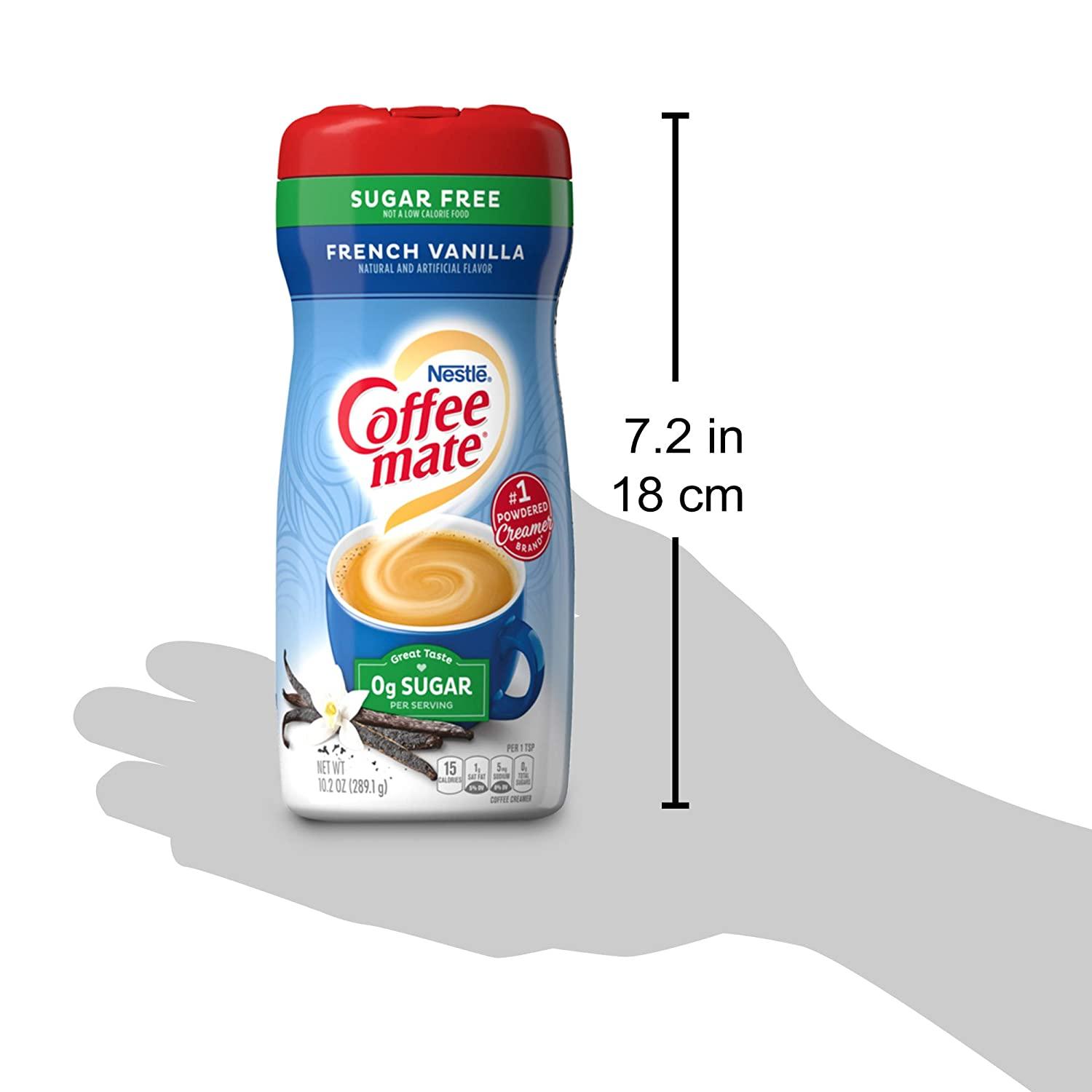 Coffee Mate French Vanilla Sugar Free Coffee Creamer 10.2 Oz (Pack of 2)