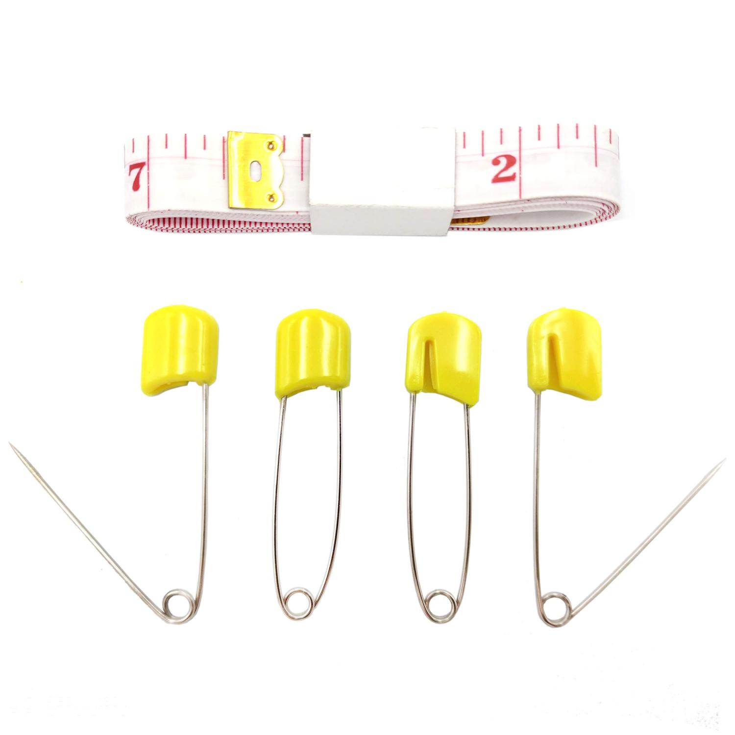 Diaper Pins, Yellow Color Nappy Safety Pins Hold Clip Locking Cloth